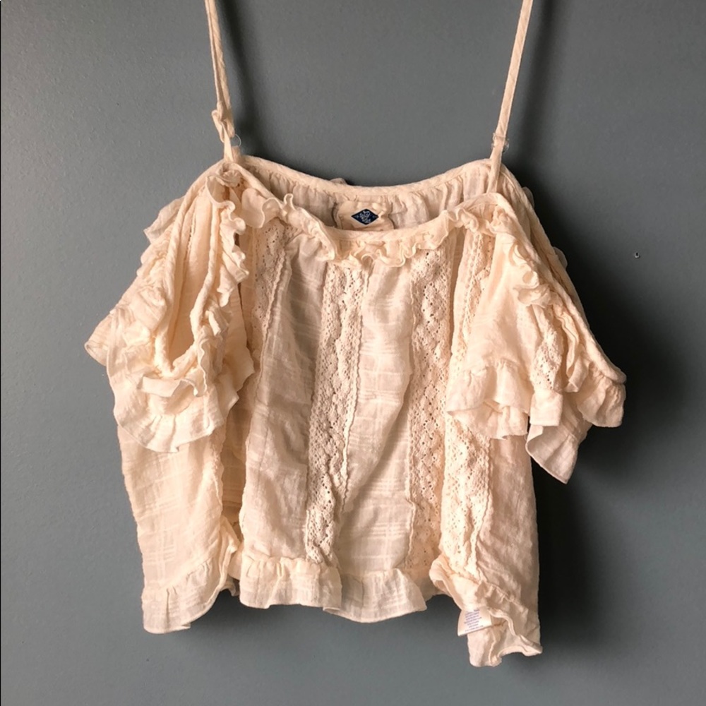 Off the shoulder crop top